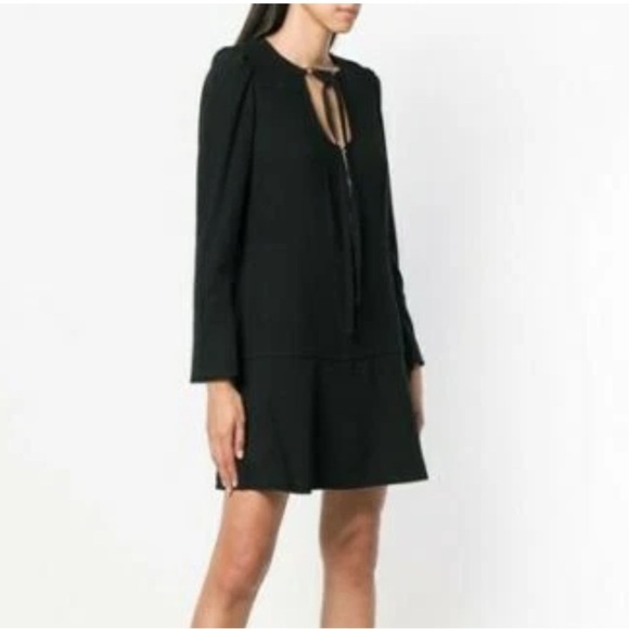 Proenza Schouler Black Bell Sleeve Dress - Picture 4 of 9